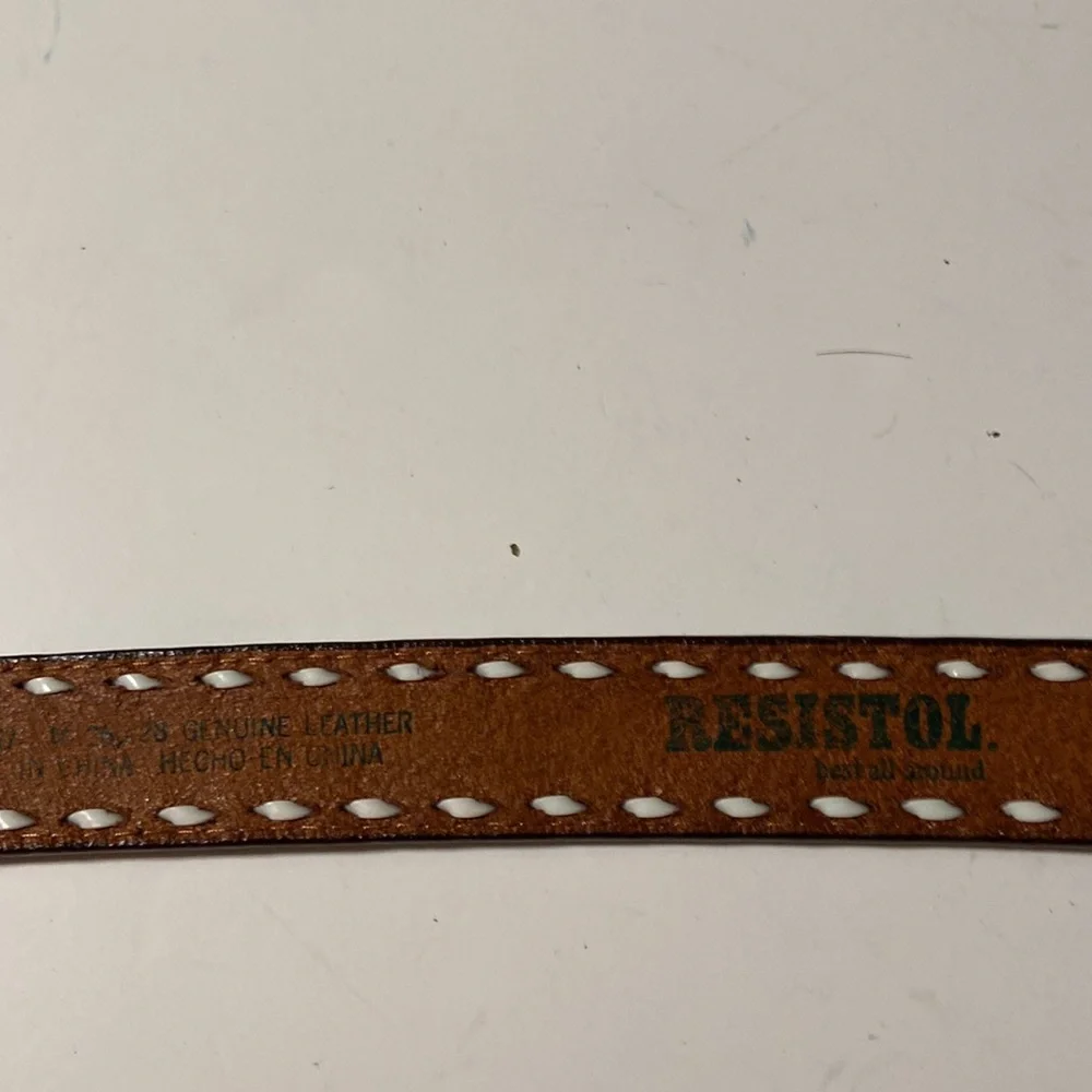 Resistol boys western plaque buckle belt